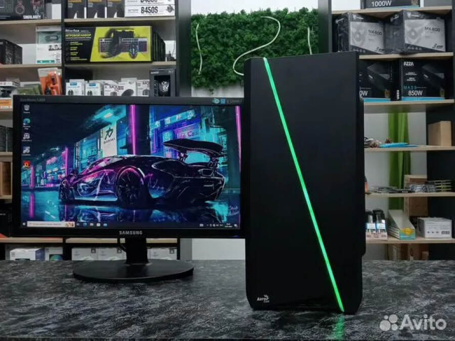 Игровой ПК Xeon 1240v2/RX 580 8Gb/16Gb/SSD/HDD